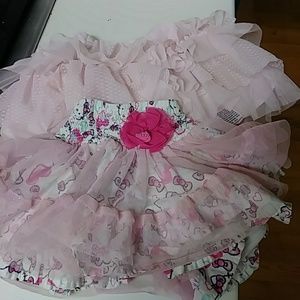 Sold2 Hello kitty 3t light pink ruffle tulle skirt